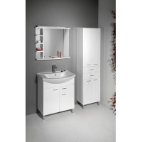 Aqualine ZOJA/KERAMIA FRESH skříňka vysoká se zásuvkami 50x184x29cm, bílá 51291