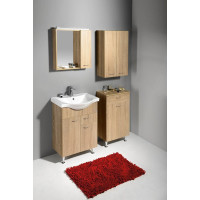 Aqualine ZOJA/KERAMIA FRESH skříňka horní 50x76x23cm, dub platin 51304