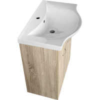 Aqualine KERAMIA FRESH umyvadlová skříňka 60, 6x74x34cm, dub platin 50065
