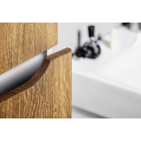Sapho MEDIENA skříňka vysoká 40x140x20cm, 2x dvířka, levá/pravá, bílá mat/dub natural MD452