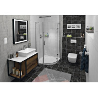 Sapho SKARA umyvadlová skříňka 80x49, 5x46, 5cm, černá mat/dub Collingwood CG003-1919