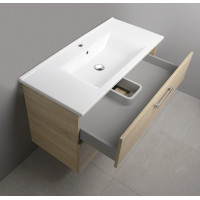 Aqualine VEGA umyvadlová skříňka 97x60x43, 8cm, 2x zásuvka, dub platin VG903