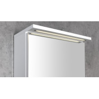 Aqualine KAWA STRIP galerka s LED osvětlením 50x70x22cm, bílá WGL50S
