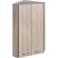 Aqualine ZOJA/KERAMIA FRESH horní skříňka rohová 35x76x35cm, dub platin 50333