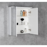 Aqualine KAWA STRIP galerka s LED osvětlením 60x70x22cm, bílá WGL60S