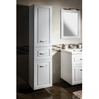 Aqualine FAVOLO vysoká skříňka košem 40x184x31cm, bílá mat FV180