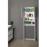 Aqualine SIMPLEX ECO skříňka za pračku 63x25x190cm, bílá SIME715