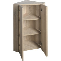 Aqualine ZOJA/KERAMIA FRESH horní skříňka rohová 35x76x35cm, dub platin 50333