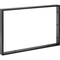 Sapho Podpěrná konzole 490x330x40mm, lakovaná ocel, černá mat, 1 ks 30370