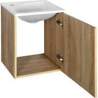 Aqualine ZOJA/KERAMIA FRESH umyvadlová skříňka 40x50x32cm, dub platin 51048DP