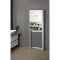 Aqualine SIMPLEX ECO skříňka za pračku 63x25x190cm, bílá SIME715