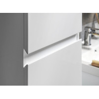 Aqualine ALTAIR vysoká skříňka s košem 40x184x31cm, levá, bílá AI185L