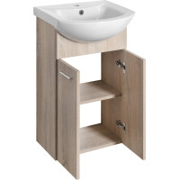 Aqualine ZOJA umyvadlová skříňka 41, 5x74x25, 3cm, dub platin 51144