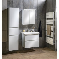 Aqualine ALTAIR vysoká skříňka s košem 40x184x31cm, levá, bílá AI185L