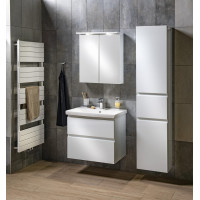 Aqualine ALTAIR vysoká skříňka s košem 40x184x31cm, pravá, bílá AI185R