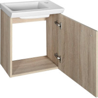 Aqualine ZOJA/KERAMIA FRESH umyvadlová skříňka 44x50x25, 3cm, dub platin 51046DP