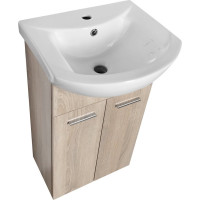 Aqualine ZOJA umyvadlová skříňka 41, 5x74x25, 3cm, dub platin 51144