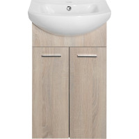 Aqualine ZOJA umyvadlová skříňka 41, 5x74x25, 3cm, dub platin 51144