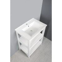 Aqualine ETIDE policová umyvadlová skříňka 61, 5x85x44 cm, bílá mat ET610
