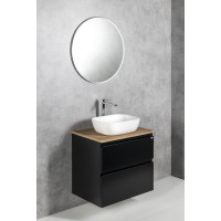 Aqualine ALTAIR umyvadlová skříňka 67x60x45cm, černá mat AI670
