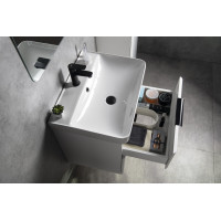 Aqualine DENEB umyvadlová skříňka 56, 5x55x43, 5cm, bílá mat DN260