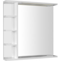 Aqualine KORIN zrcadlo s LED osvětlením a policemi 70x70x12cm KO360S