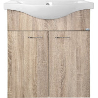 Aqualine KERAMIA FRESH umyvadlová skříňka 60, 6x74x34cm, dub platin 50065