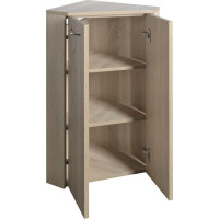 Aqualine ZOJA/KERAMIA FRESH skříňka rohová 35x78x35cm, dub platin 50323