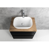 Aqualine ALTAIR umyvadlová skříňka 67x60x45cm, černá mat AI670