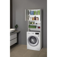 Aqualine SIMPLEX ECO skříňka za pračku 63x25x190cm, bílá SIME715