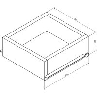 Sapho ESPACE vnitřní zásuvka 256x100x280mm pro ESC230, ESC330, ESC530 a ESC630 ESC999