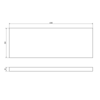 Sapho AVICE deska 100x39cm, dub Rover AV1104