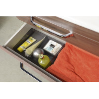 Sapho Organizér do zásuvky, 202x50x302 mm, plast, kouřová 909