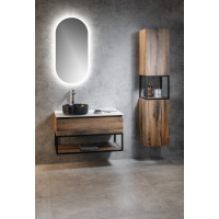 Sapho SKARA umyvadlová skříňka 100x50x45cm, černá mat/dub collingwood CG009-1919