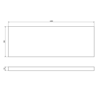 Sapho AVICE deska 120x39cm, dub Rover AV1124