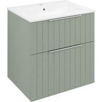 Sapho CIRASA umyvadlová skříňka 59, 2x64x46cm, verde strip CR601-4444S