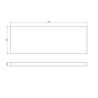 Sapho AVICE deska 110x39cm, cement AV1117