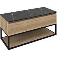 Sapho SKARA umyvadlová skříňka 100x50x45cm, černá mat/dub alabama CG009-2222