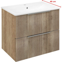 Sapho CIRASA umyvadlová skříňka 58x54x39cm, dub alabama strip CR592-2322