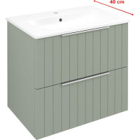 Sapho CIRASA umyvadlová skříňka 58x54x39cm, verde strip CR592-4444S