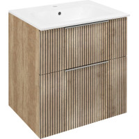 Sapho CIRASA umyvadlová skříňka 59, 2x64x46cm, dub alabama strip CR601-2322