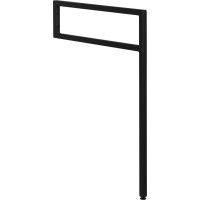 Sapho Podpěrná konzole 490x690x20mm, lakovaná ocel, černá mat 30362