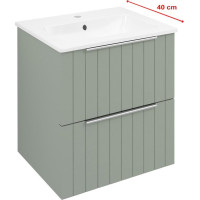 Sapho CIRASA umyvadlová skříňka 48x54x39cm, verde strip CR492-4444S