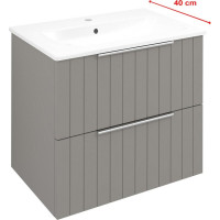 Sapho CIRASA umyvadlová skříňka 58x54x39cm, agila strip CR592-4343S