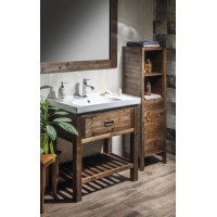Sapho BRAND doplňková skříňka 40x140x30cm, pravá, mořený smrk BA043S