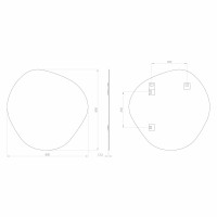 Sapho STEN zrcadlo 80x80cm NA285