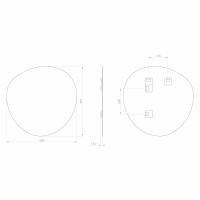 Sapho STEN zrcadlo 60x60cm NA265