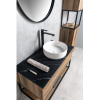 Sapho SKARA deska Rockstone 71, 2x12x46cm, black attica CG025-0598