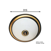 Sapho GLOSTER stropní osvětlení 2xE14, 40W, bronz AU514