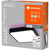 LEDVANCE ORBIS BACKLIGHT stropní svítidlo, 350x350mm, WIFI RGB+stmívatelné, 2800lm, 28W, černá AC314100055